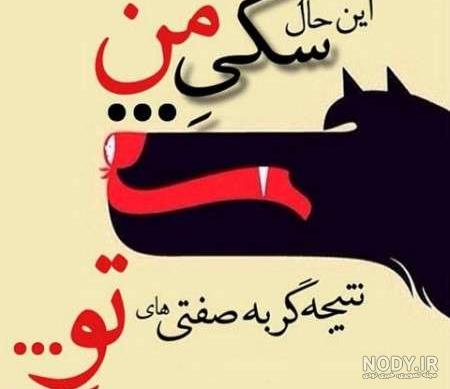 عکس نوشته گربه صفتی عکس نوشته گربه صفتی