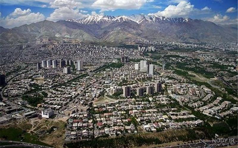 عکس هوایی شهر خلخال