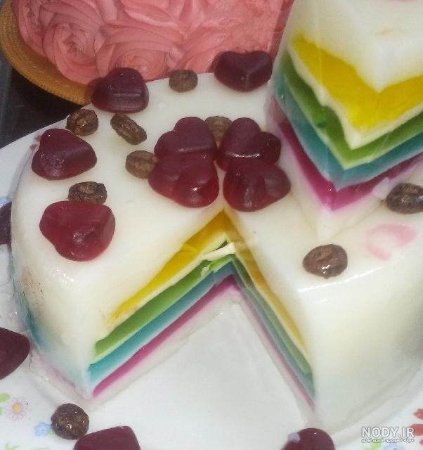 عکس کیک ژله بستنی