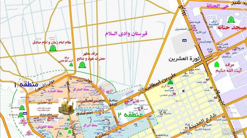 نقشه عراق کاظمین