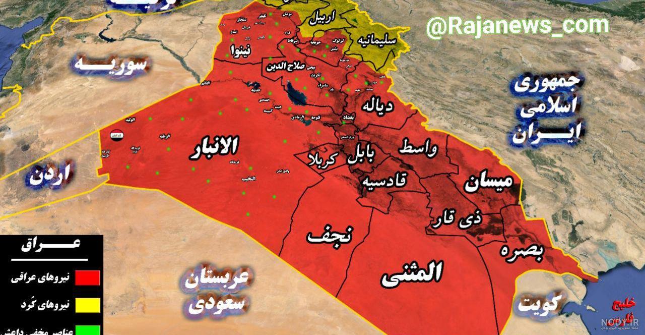 کوفه در نقشه عراق