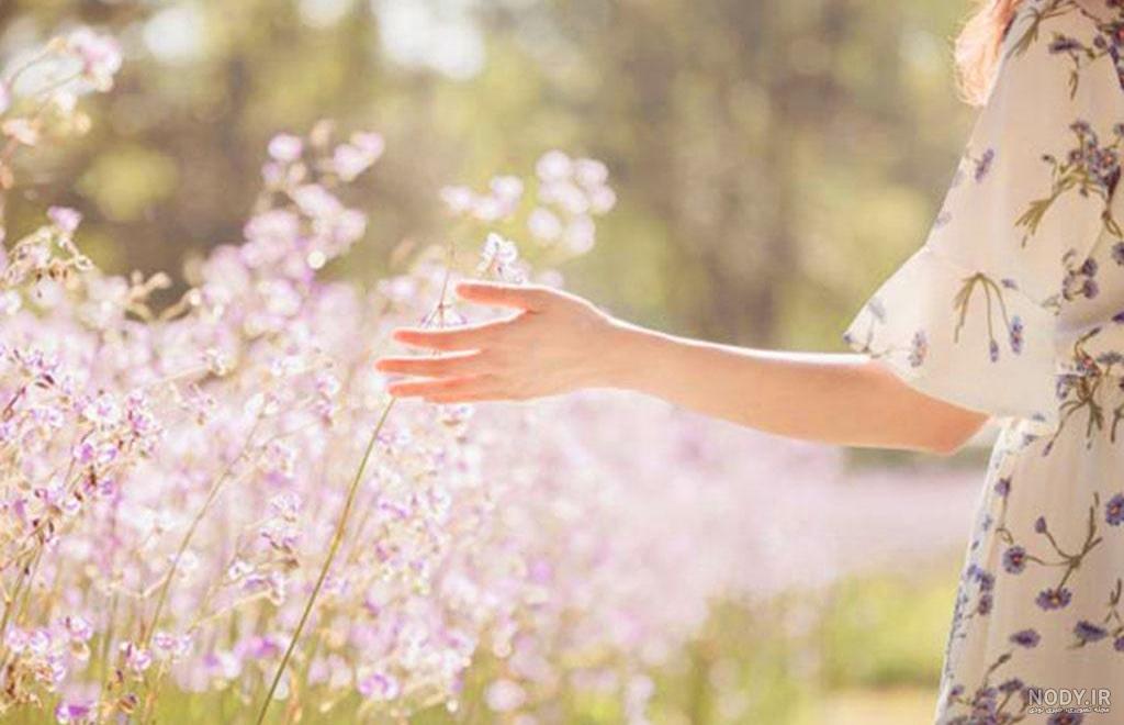 عکس دختر در طبیعت واقعی