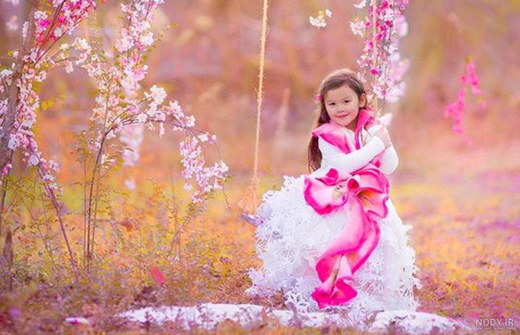 عکس دختر در طبیعت بهاری