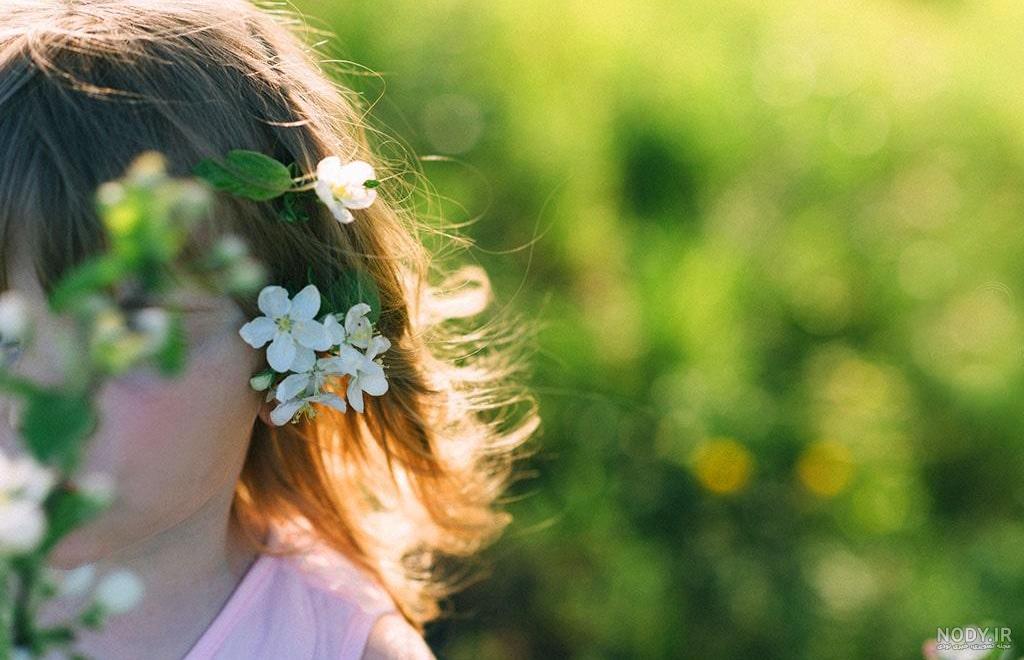 عکس دختر در طبیعت واقعی