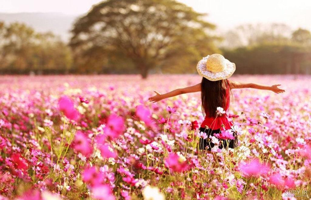 عکس دختر در طبیعت واقعی