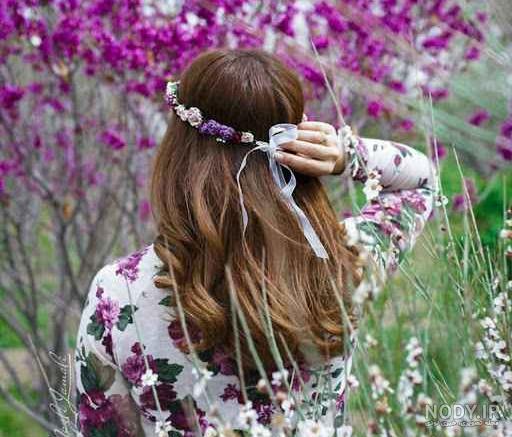 عکس دختر در طبیعت واقعی