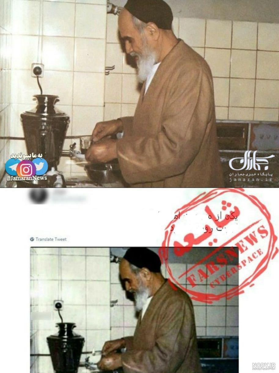 نقاشی امام خمینی و خامنه ای نقاشی امام خمینی و خامنه ای