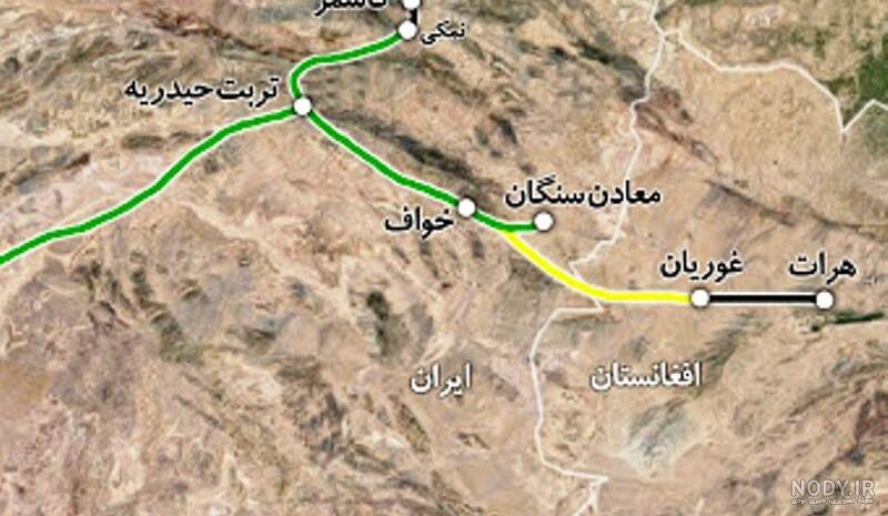جدیدترین نقشه راه آهن ایران جدیدترین نقشه راه آهن ایران