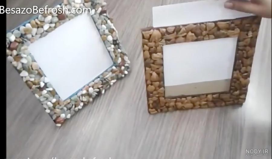 ساخت قاب عکس با سیخ چوبی