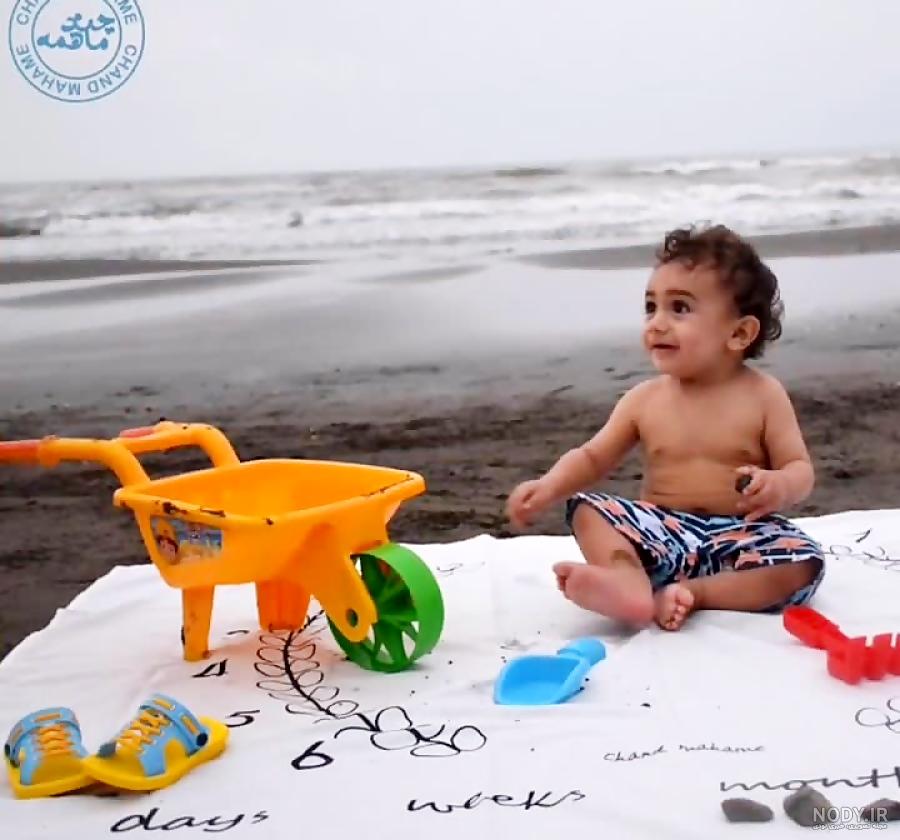 عکس تولد کودک کنار دریا