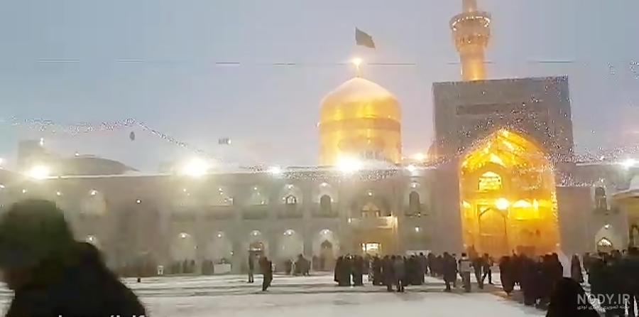 عکس حرم امام رضا در شب