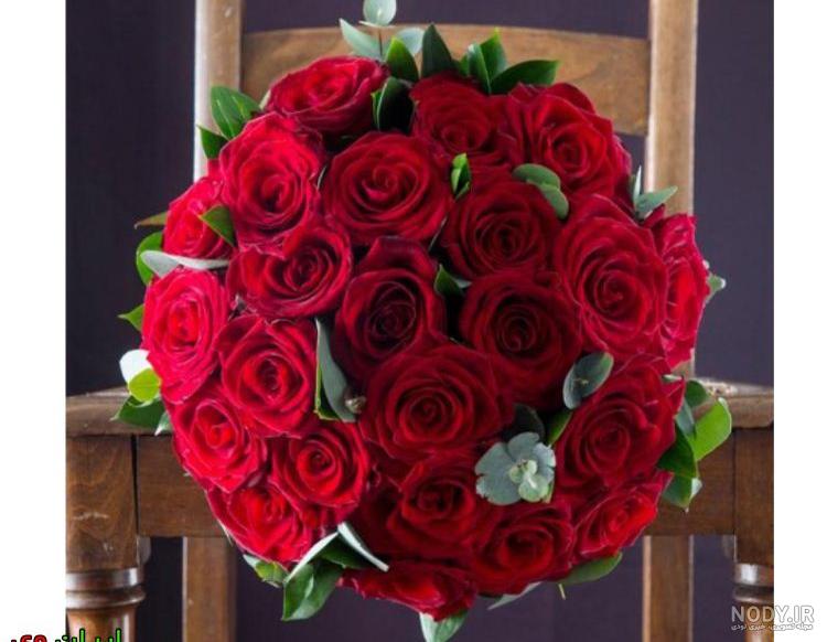 عکس دسته گل رز قرمز