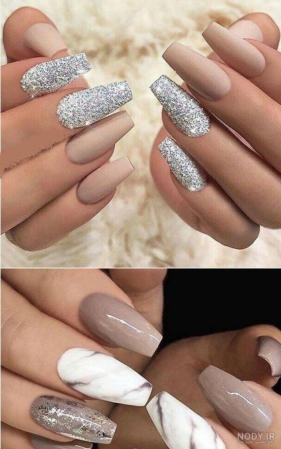عکس ناخن لاک زده پا