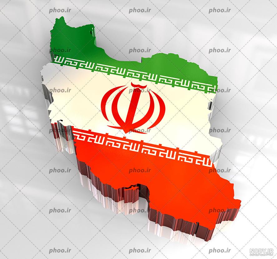 عکس نقشه پرچم ایران