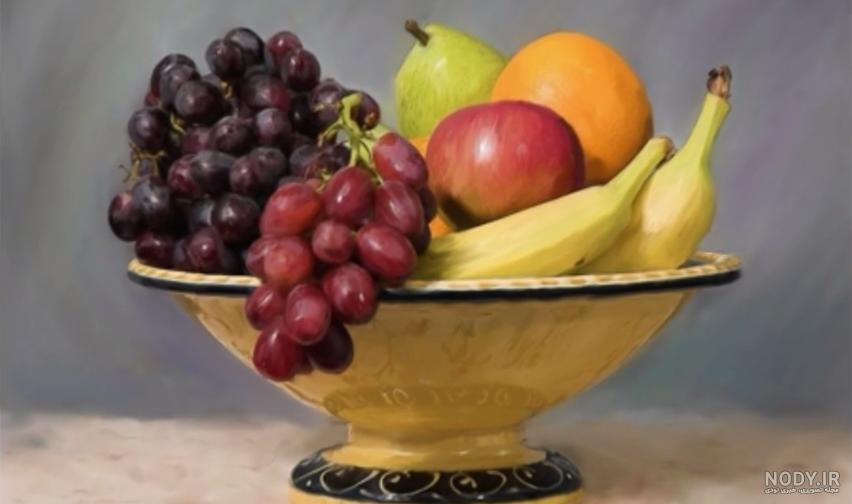 عکس های نقاشی ظرف میوه