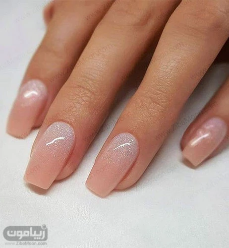 عکس کاشت ناخن هلویی ساده عکس کاشت ناخن هلویی ساده