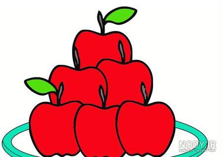 نقاشی سبد میوه حرفه ای