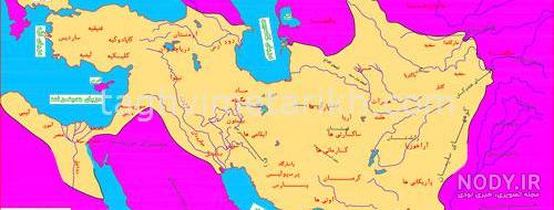 نقشه ایران در زمان مادها نقشه ایران در زمان مادها