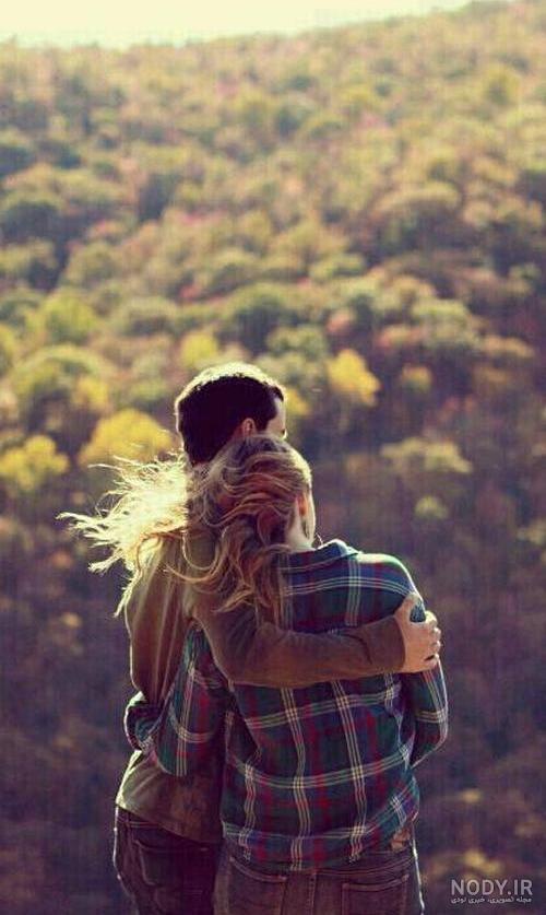تصویر زمینه گوشی عاشقانه دونفره با متن