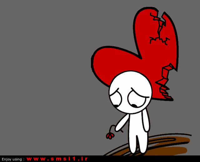 عکس قلب شکسته سیاه سفید