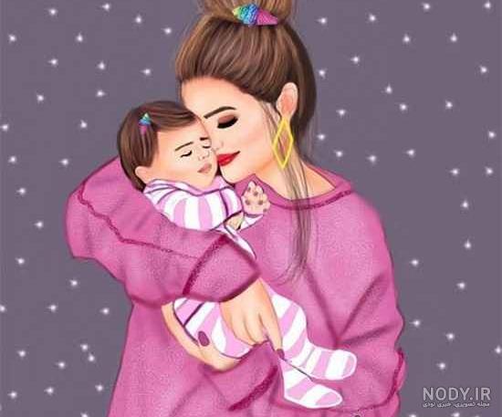 عکس مادر دختری نقاشی عکس مادر دختری نقاشی