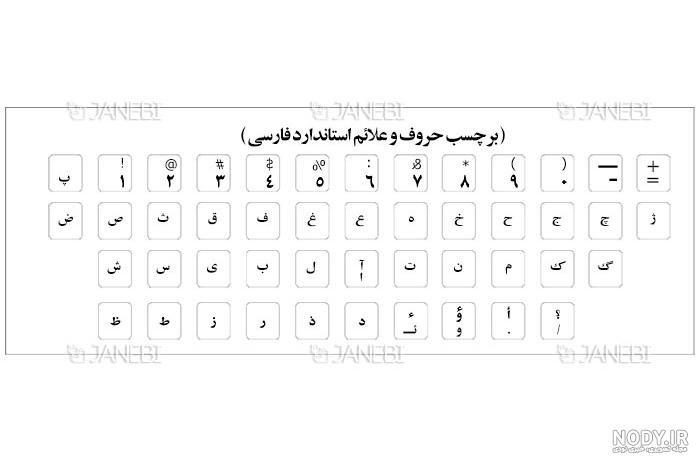 برچسب حروف فارسی کیبورد لپ تاپ دل برچسب حروف فارسی کیبورد لپ تاپ دل