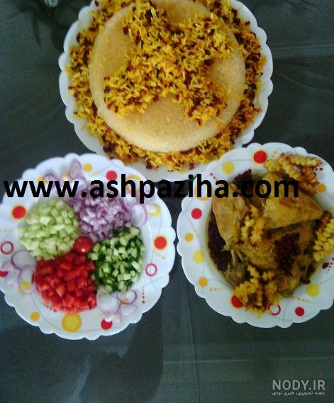 تزیین برنج ساده و زیبا