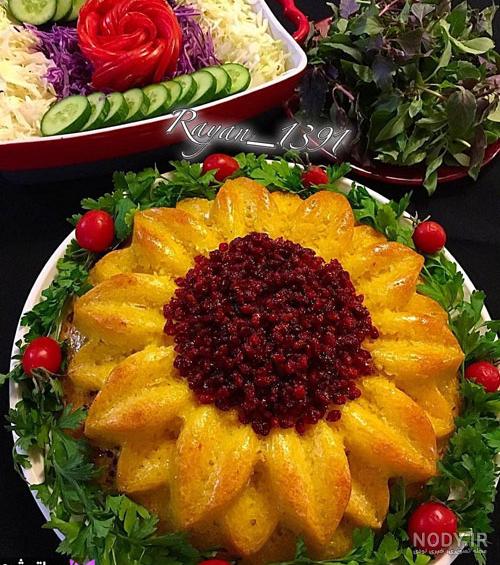 تزیین پلو مجلسی