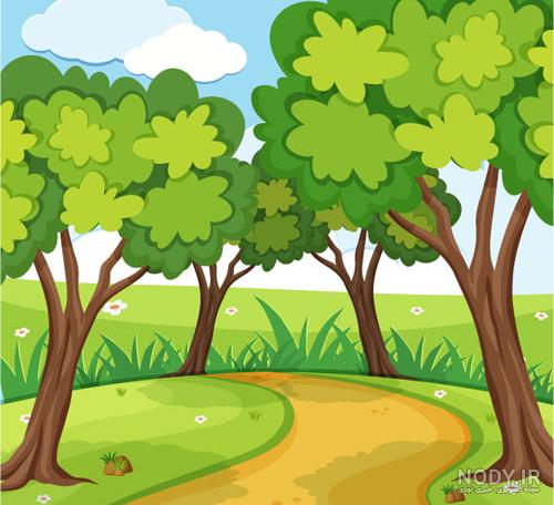 عکس طبیعت زیبای کارتونی
