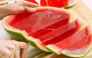 عکس ژله شب یلدا در جام عکس ژله شب یلدا در جام