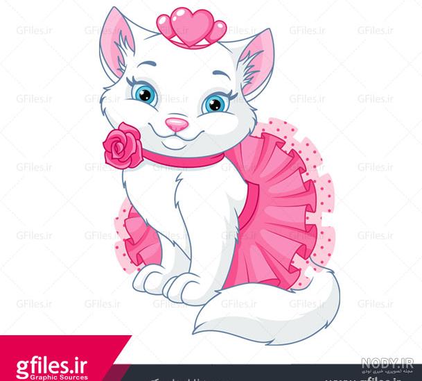 عکس گربه کارتونی بامزه برای پروفایل
