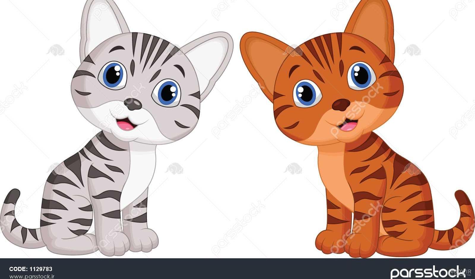 عکس گربه کارتونی برای نقاشی