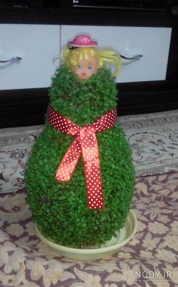 کاشت سبزه روی کوزه کاشت سبزه روی کوزه