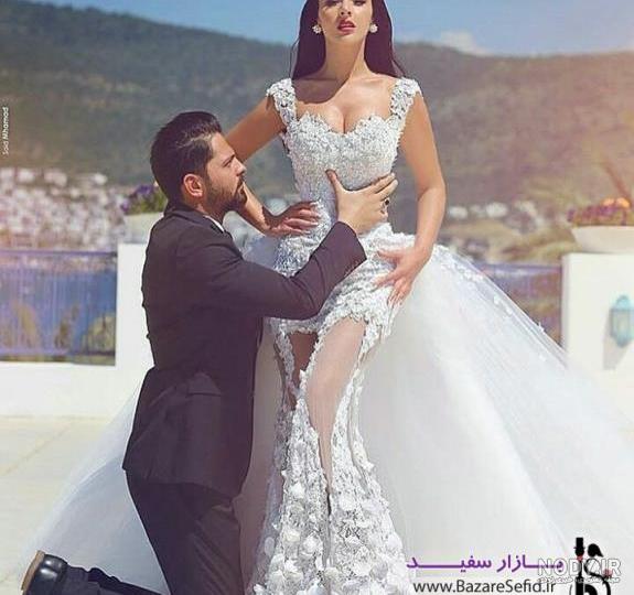 جدیدترین ژست عروس و داماد در آتلیه