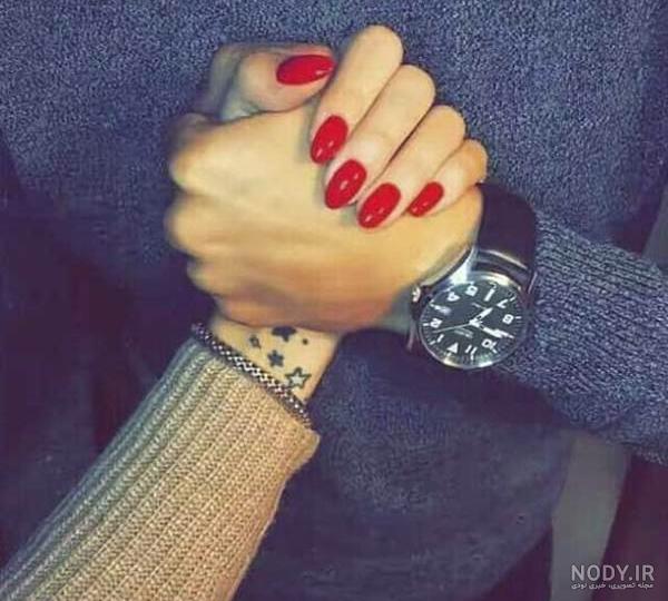 عکس عاشقانه دونفره بدون متن دست