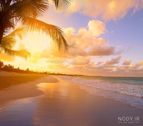 عکس خفن عکس طلوع خورشید روی دریا