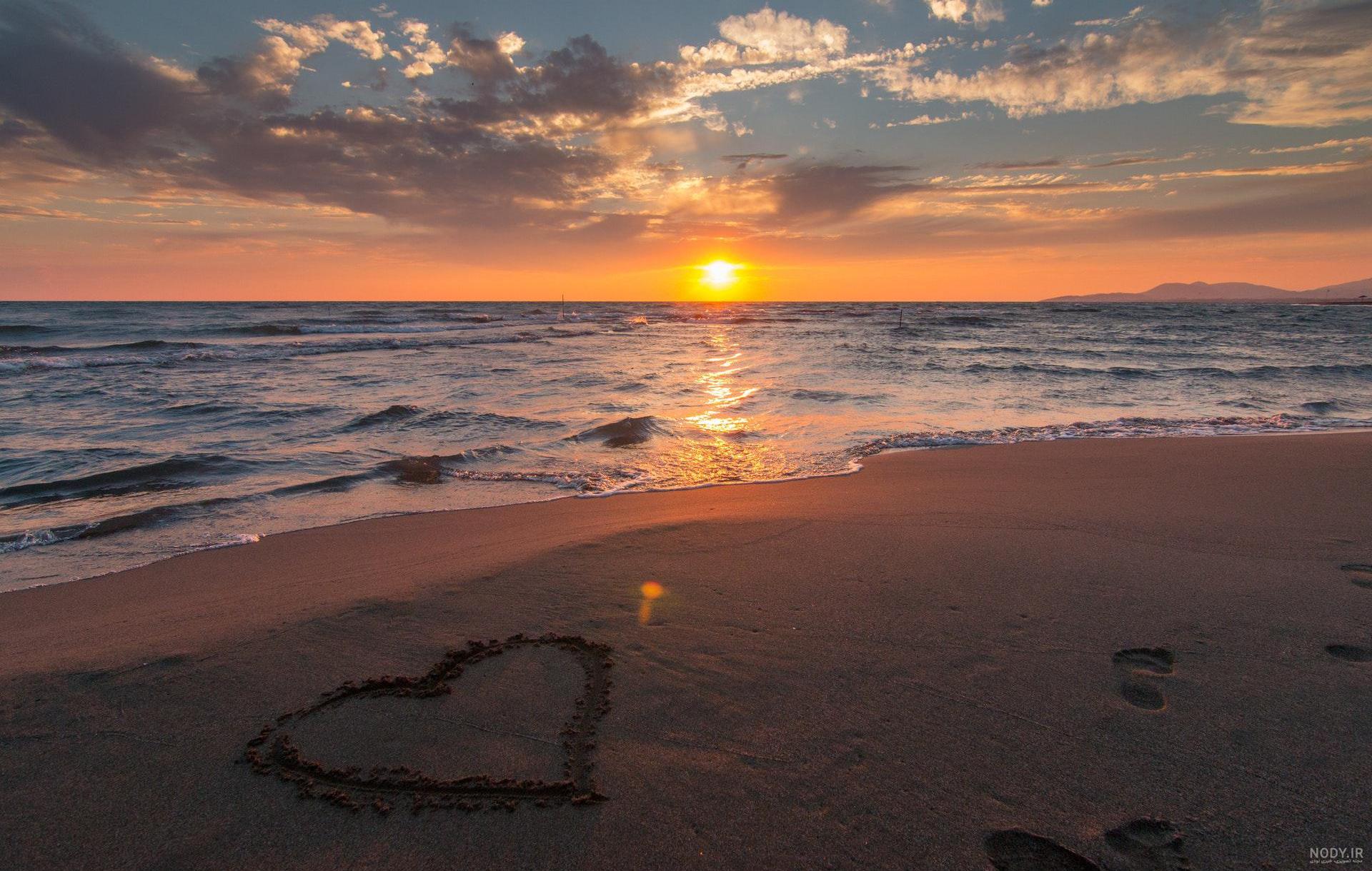 عکس خفن عکس طلوع خورشید روی دریا