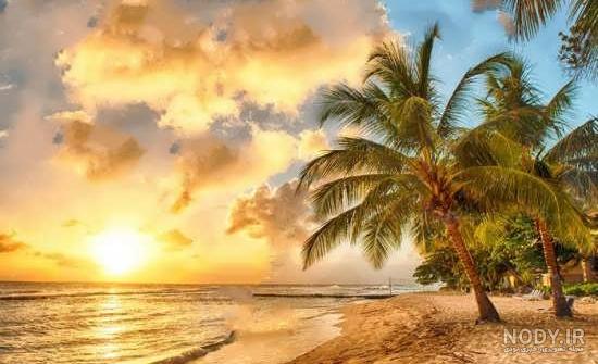 عکس خفن عکس طلوع خورشید روی دریا