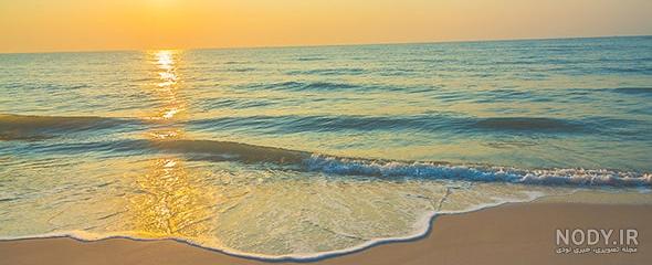 عکس خفن عکس طلوع خورشید روی دریا