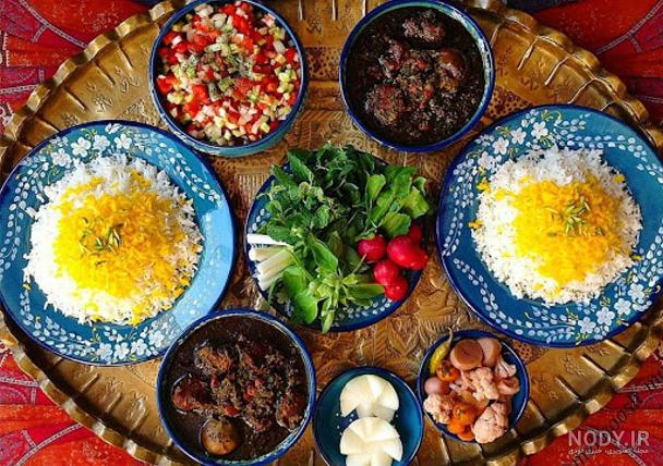 تزیین قورمه سبزی ساده