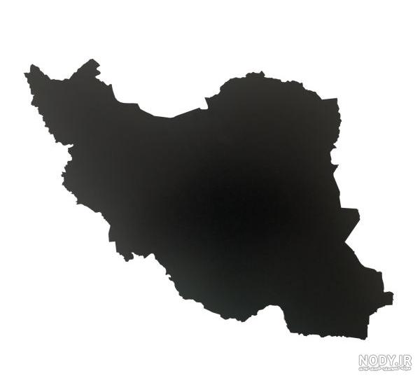 عکس از نقشه ایران مشکی