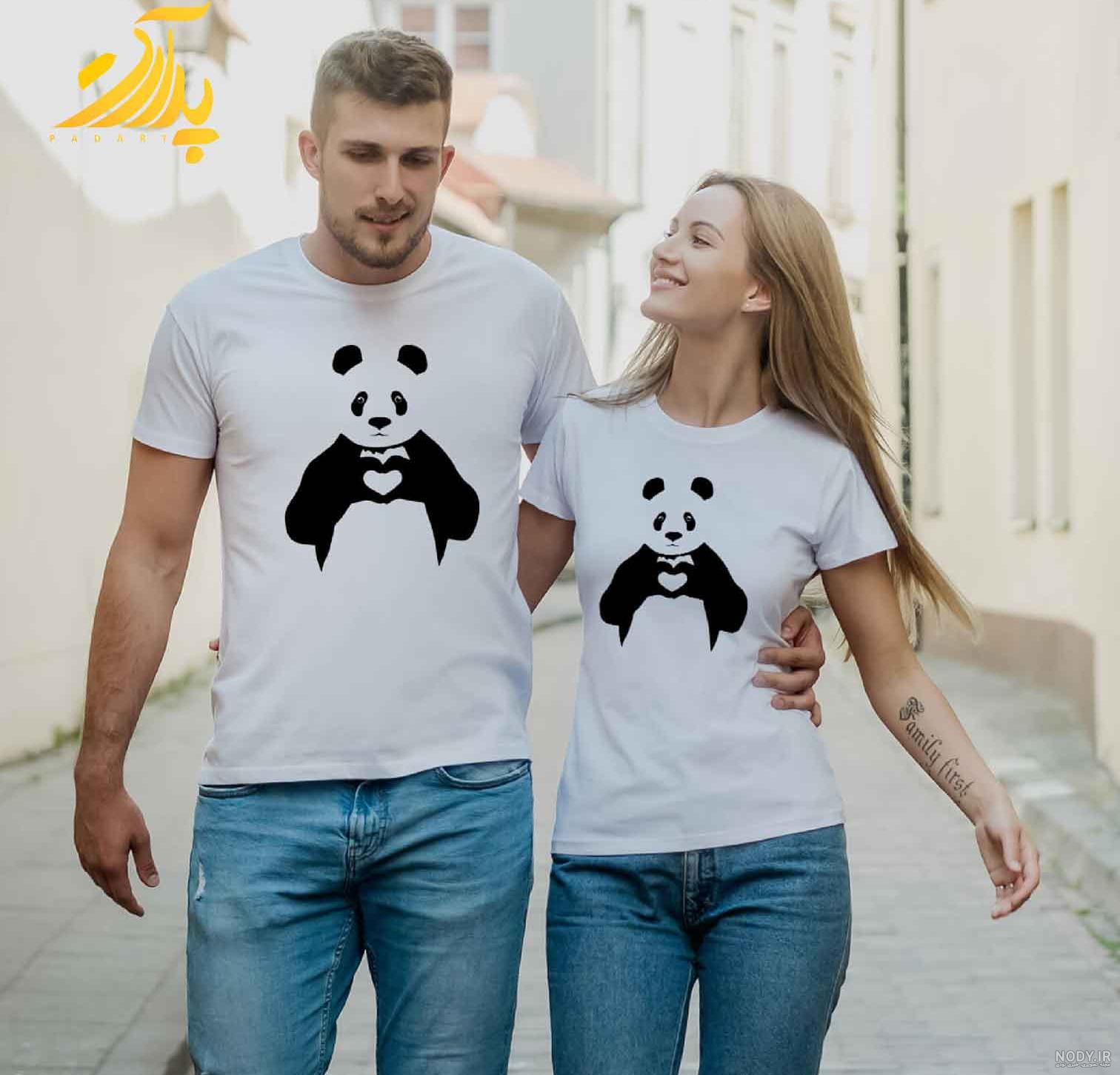 عکس دونفره با لباس ست