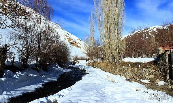 عکس روستای فیلبند در زمستان