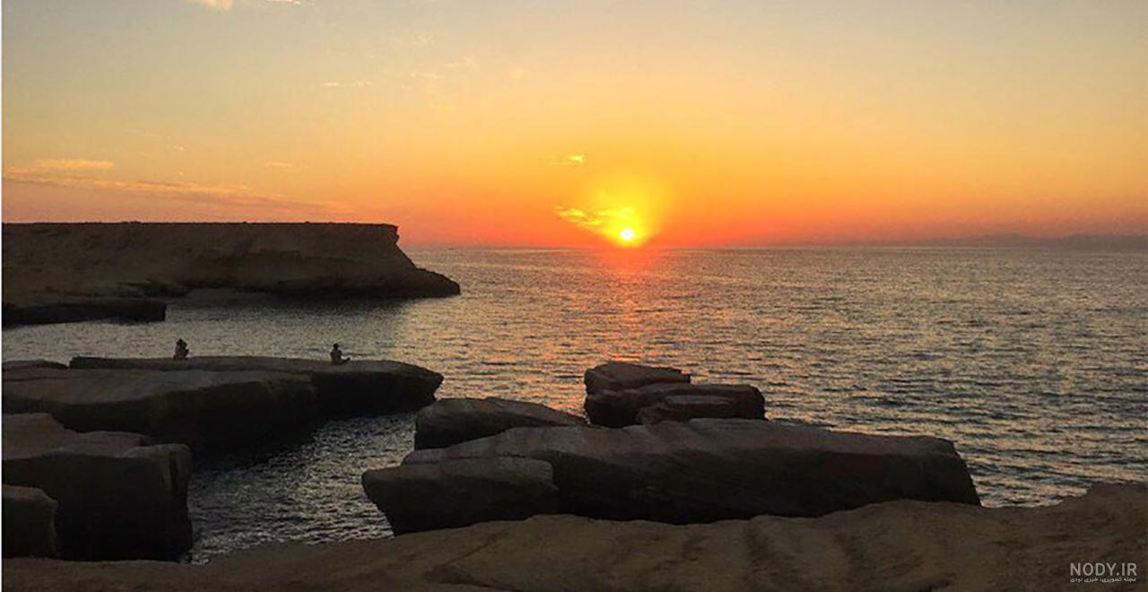 عکس غروب تنهایی دختر