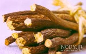 عکس پودر ریشه شیرین بیان عکس پودر ریشه شیرین بیان