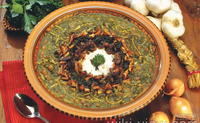 مواد لازم برای تزیین آش رشته