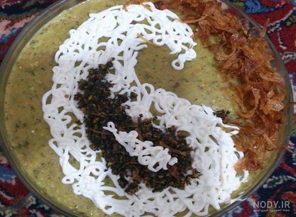 مواد لازم برای تزیین آش رشته
