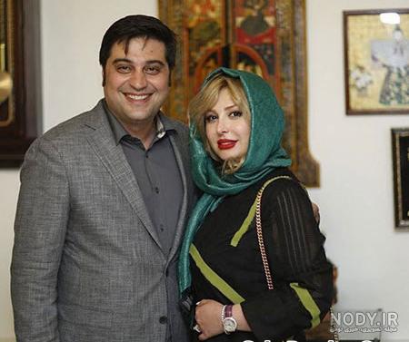 نیوشا ضیغمی و همسرش و فرزندش