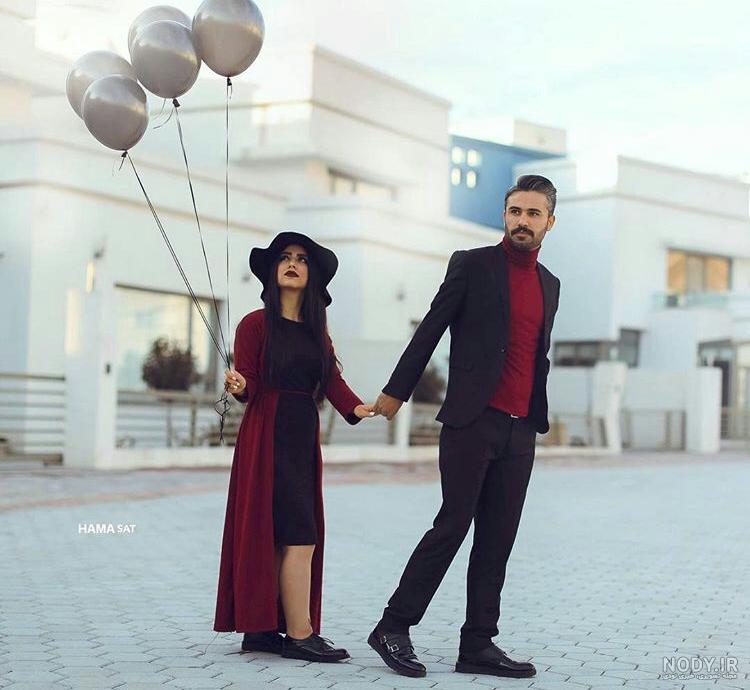 ژست عکس دونفره سلفی