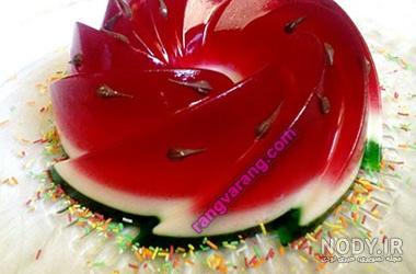 ژله لیوانی کج ژله لیوانی کج